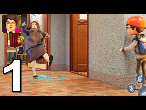 Scare Scary Bad Teacher 3D Level 1 - 5 Gameplay Walkthrough Part 1