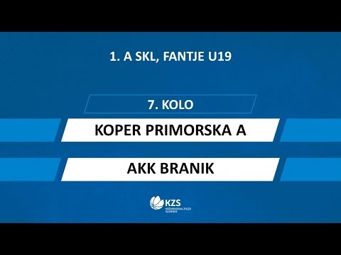 Koper Primorska A : AKK Branik - 7. kolo - 1. A SKL za fante U19 - Sezona 2019/20 - 1/2
