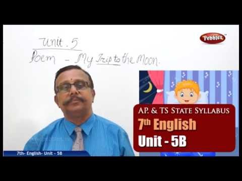 Unit-5B-My Trip to the Moon-7th English | AP & TS Syllabus | Live Video