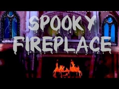 Dark Mansion : 2 Hour Haunted Virtual Fireplace and Thunderstorm Sound