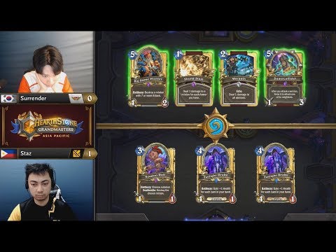 Surrender vs Staz | Hearthstone Grandmasters Asia-Pacific Week 1 Day 1 | GAME 2