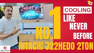 Hitachi 2.0 Ton 3 Star Copper Zunoh 3100F(1.8TON)322HEDO (R-32) Split AC Review  in हिंदी