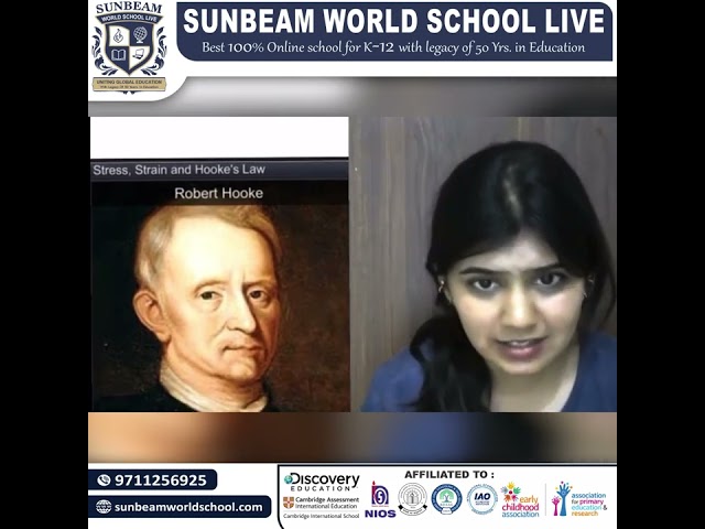 &ldquo;Decoding Stress and Strain: A Sunbeam World School Student&rsquo;s Perspective&rdquo;