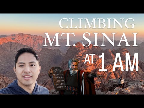 CLIMBING MOUNT SINAI IN EGYPT. Breathtaking Sunrise on Mount Moses
