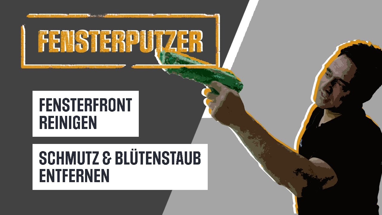 Fensterreinigung – Entfernung von Schmutz auf Scheiben und Rahmen