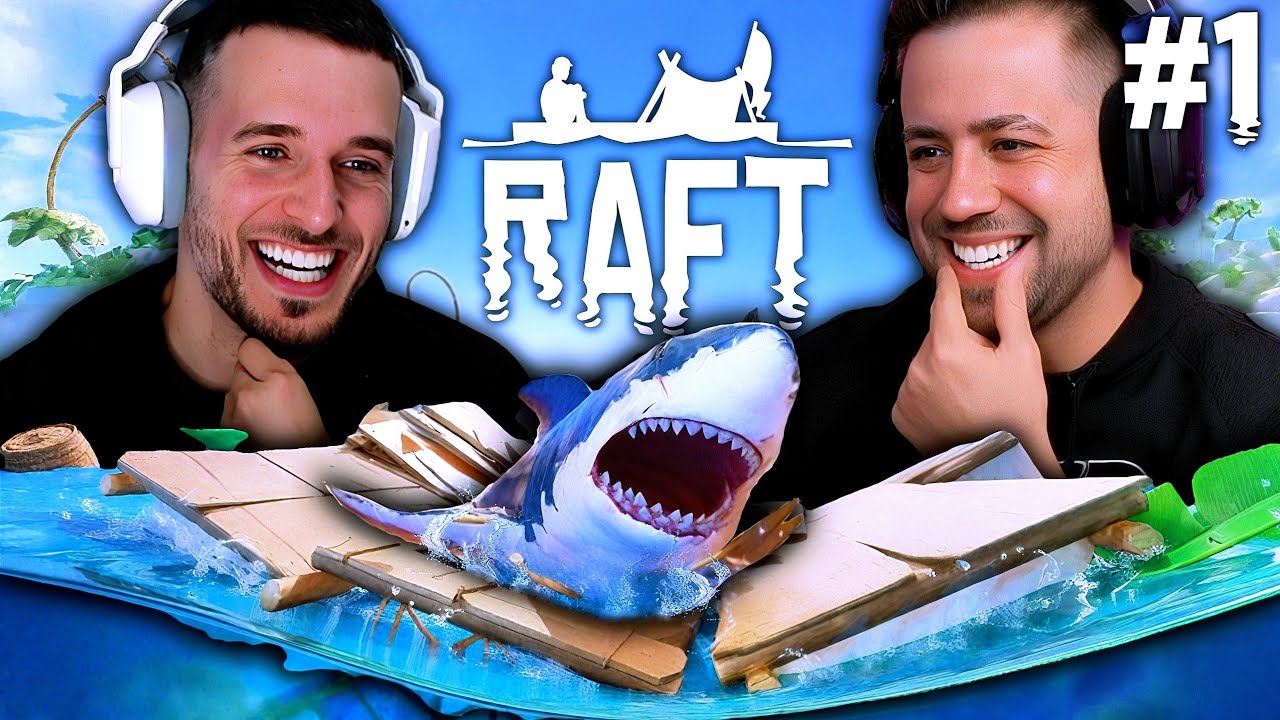 🚤 DOS PAYASOS ABANDONADOS EN UNA BARCA EN MEDIO DE LA NADA | Raft #1