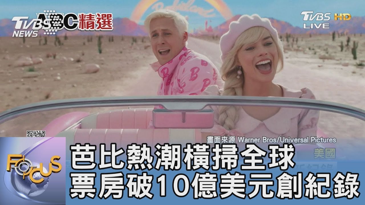 芭比熱潮橫掃全球 票房破10億美元創紀錄