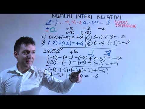 Somma e differenza fra numeri relativi -Lezione #1