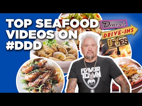 Top #DDD Seafood Videos with Guy Fieri | Diners, Drive-Ins, and Dives | Food Network