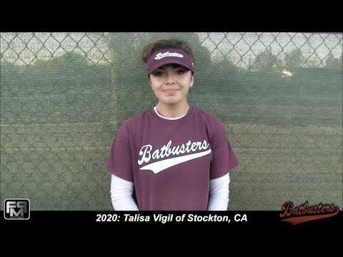 2020 Talisa Vigil Outfield and First Base Softball Skills Video - Batbusters Richardson