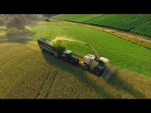 Mit voller Power durch das Getreide | GPS Häckseln 2018 | 4x Fendt | Claas | Krone BigX 700 | FullHD