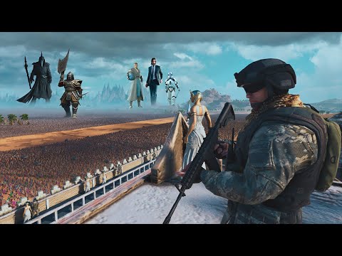 7,000,000 MORDOR ARMY ATTACK CLEOPATRA'S CASTLE - Epic Battle Simulator 2 - UEBS 2