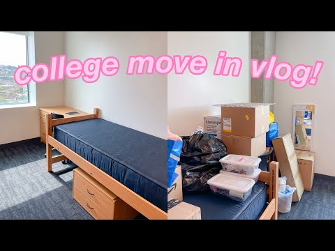 大學宿舍搬遷日誌 2021 (COLLEGE DORM MOVE IN VLOG 2021)
