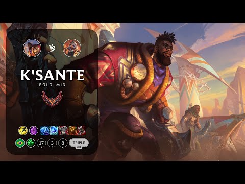 K'Sante Mid vs Qiyana - BR Grandmaster Patch 12.23