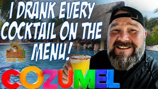 I DRANK EVERY COCKTAIL AT MR SANCHOS IN COZUMEL MEXICO | CARNIVAL VISTA CRUISE VLOG 2022