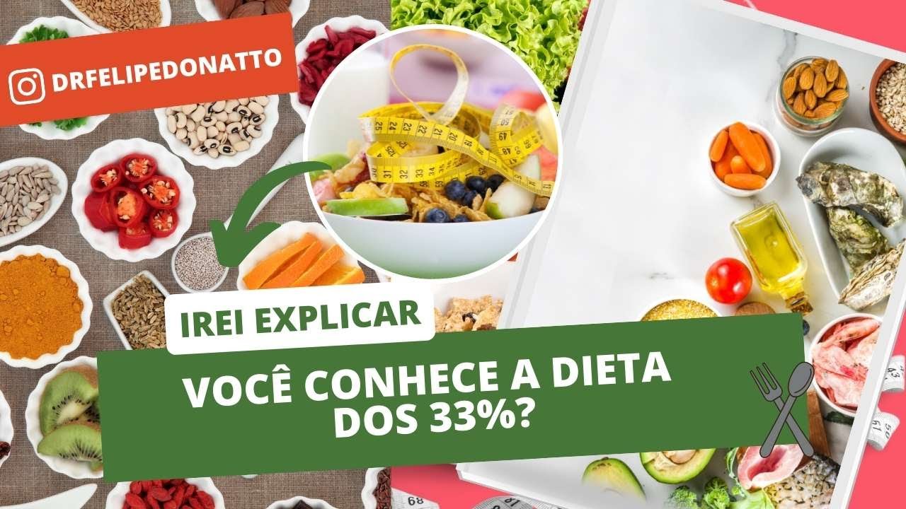VOCÊ CONHECE A DIETA DOS 33%?