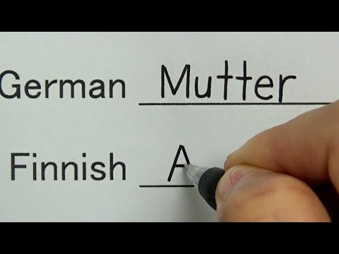 Finnish is a little different from other languages