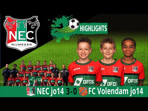 NEC Jo14 - FC Volendam Jo14 Highlights