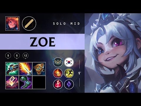 Zoe Mid vs Twisted Fate - KR Challenger Patch 25.23
