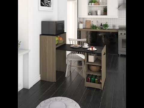 thumbnail video image 2 of Escritorio Plegable Playcon  Roble, 2 of 8