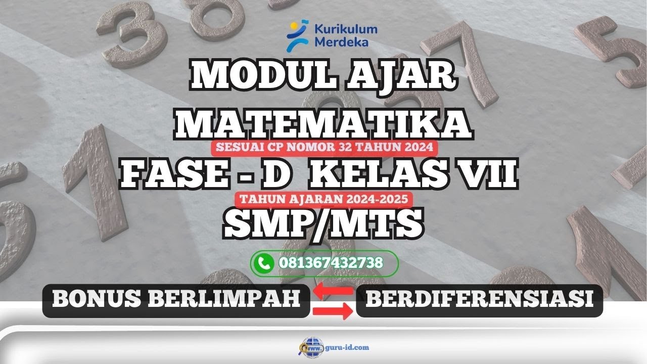 modul ajar matematika kelas VII edisi revisi sesuai cp 2024