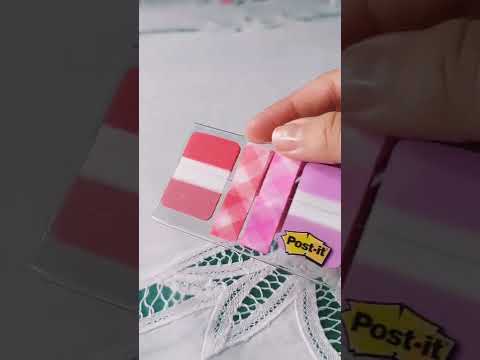 Unboxing Post-it flags | @Paperlin_art | Stationary | Books | Separadores | Sticky notes