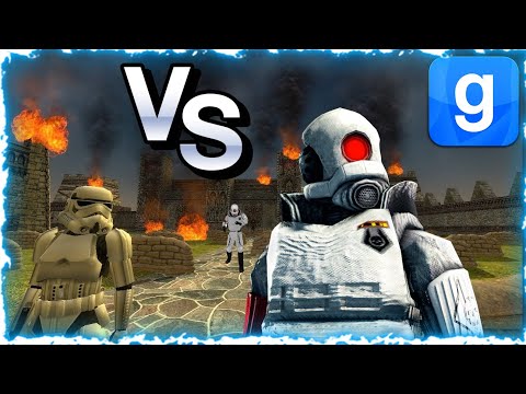 Half Life Combine VS StarWars Stormtroopers SNPC Fight Garry's Mod
