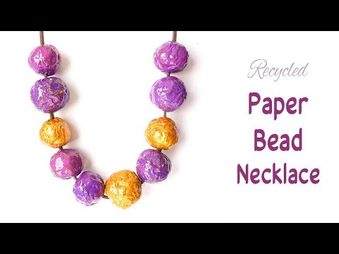 How To: Recycle Paper Into Beads!  DIY Necklace Project : 11 Steps (with  Pictures) - Instructables