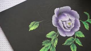 Beautiful blue rose painting #painting