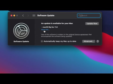 macOS Big Sur 11.6 Update with Security Fixes