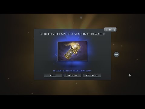 OPENING ALL 13 TREASURES FROM DOTA 2 10TH ANNIVERSARY TREASURE EVENT