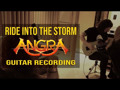 Recording guitars on Angra's new song Ride Into The Storm