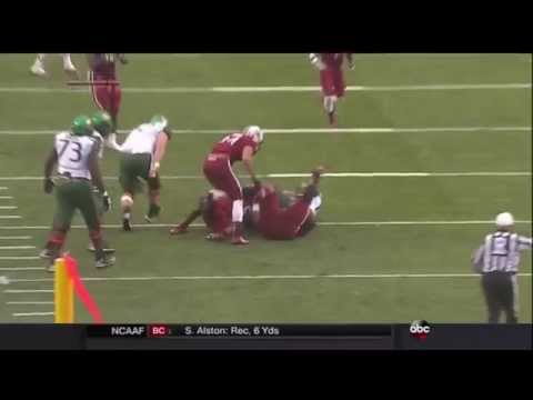 2014 Independence Bowl USC vs Miami - Gerald Dixon Jr Sack