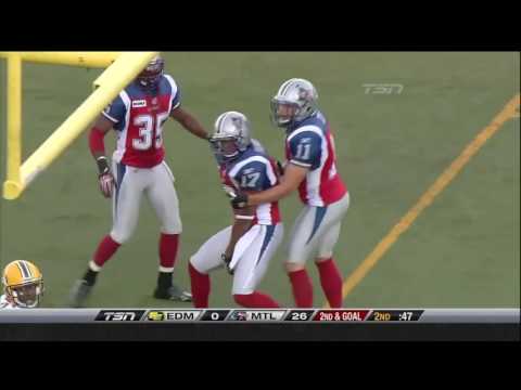 2010-09-19 Edmonton Eskimos vs Montreal Alouettes highlights