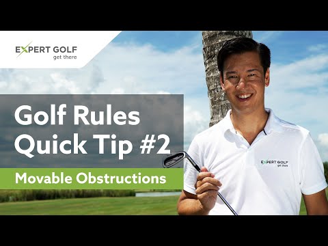 GOLF RULES Quick Tip #2 | MOVABLE OBSTRUCTIONS