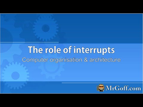 A level Computer Science: The role of interrupts