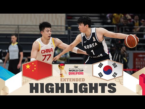 China 🇨🇳 v Korea 🇰🇷 | Extended Highlights | FIBA Basketball World Cup 2027 Asian Qualifiers