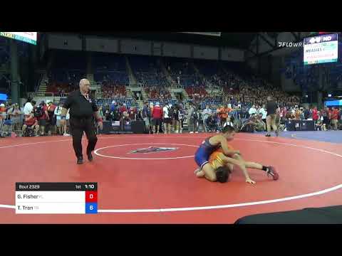 88 Lbs Consi Of 16 #2 - Gavin Fisher, Florida Vs Tanner Tran, Tennessee C54b