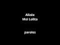 Alizée Moi Lolita Paroles