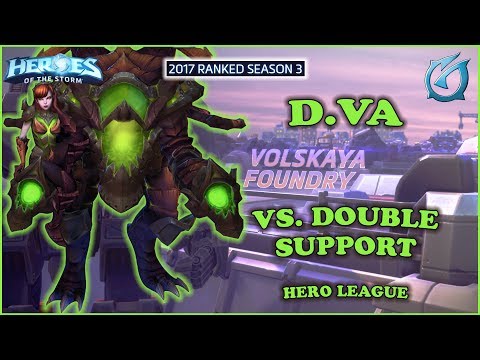 Grubby | Heroes of the Storm - D.Va - Vs. Double Support -  HL 2017 S3 - Volskaya Foundry
