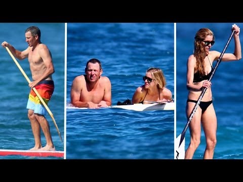 Lance Armstrong and Girlfriend: Paddle boarding In Hawaii | TMZ