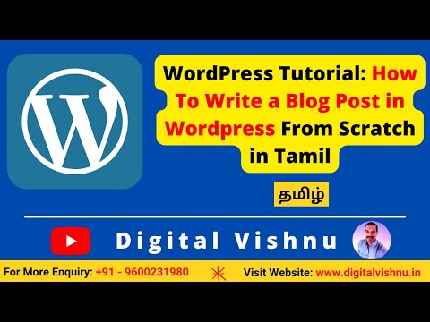 Wordpress Tutorial in Tamil How To Create a Wordpress Website Without Purchasing Hosting