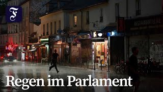Paris: Starkes Gewitter stürzt Sitzung des Parlaments ab