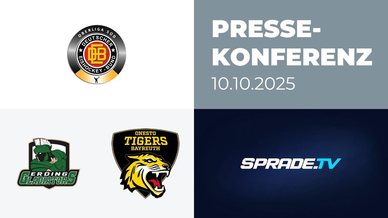 10.10.2025 - Pressekonferenz - Erding Gladiators vs. onesto Tigers Bayreuth