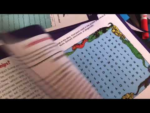 Ripping out paper of workbook so satisfying