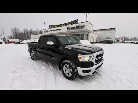 2024 Ram 1500 Big Horn 4x4 Crew Cab 6'4" Box in Black for sale at Frontier Chrysler Dodge Jeep Ram Fiat Ltd. in Smithers, BC