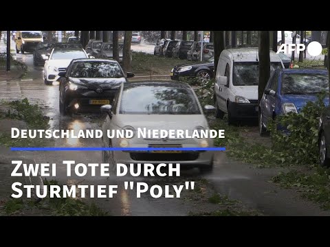 Sturmtief "Poly" zieht über Deutschland und Niederlande hinweg | AFP