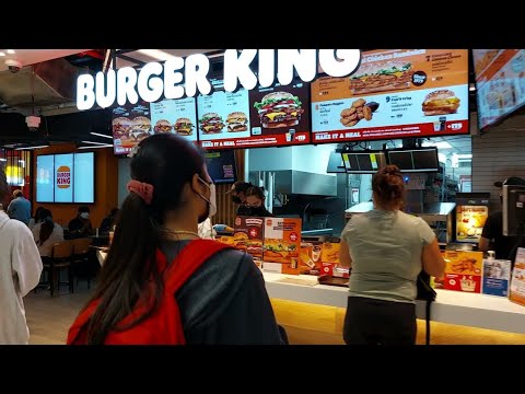 Burger King - Aeroporto de Suvarnabhumi, Bangkok, Tailândia