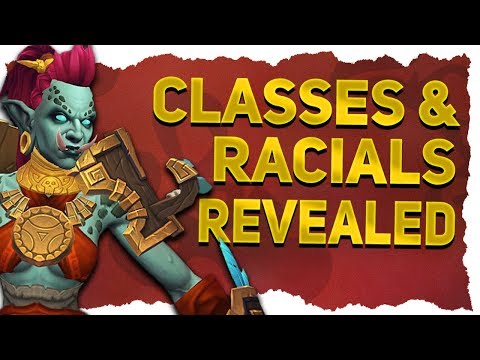 Kul Tiran Human & Zandalari Troll | Classes & Racials Revealed | Allied Races Patch 8.1
