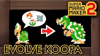 Super Mario Maker 2 - Evolve Koopa Into Bowser to Beat This Level